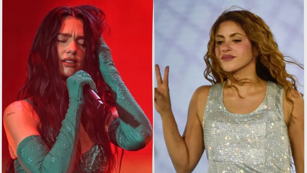 Dua Lipa emociona al público en Bogotá al interpretar “Antología” de Shakira
