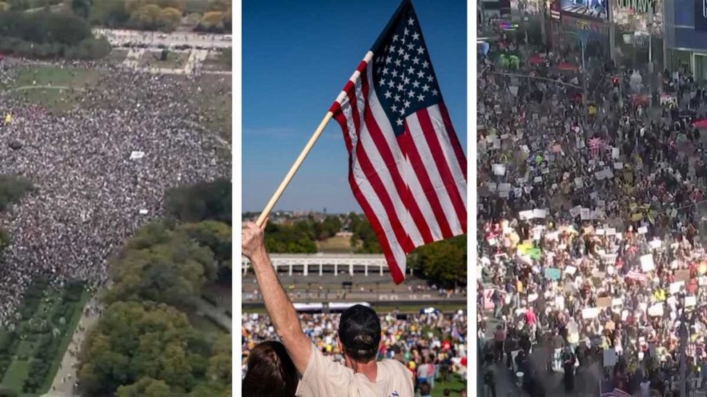 Protestas masivas en Estados Unidos contra políticas del gobierno