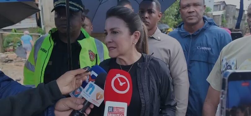 Carolina Mejía lidera acciones de apoyo tras inundaciones en el Gran Santo Domingo