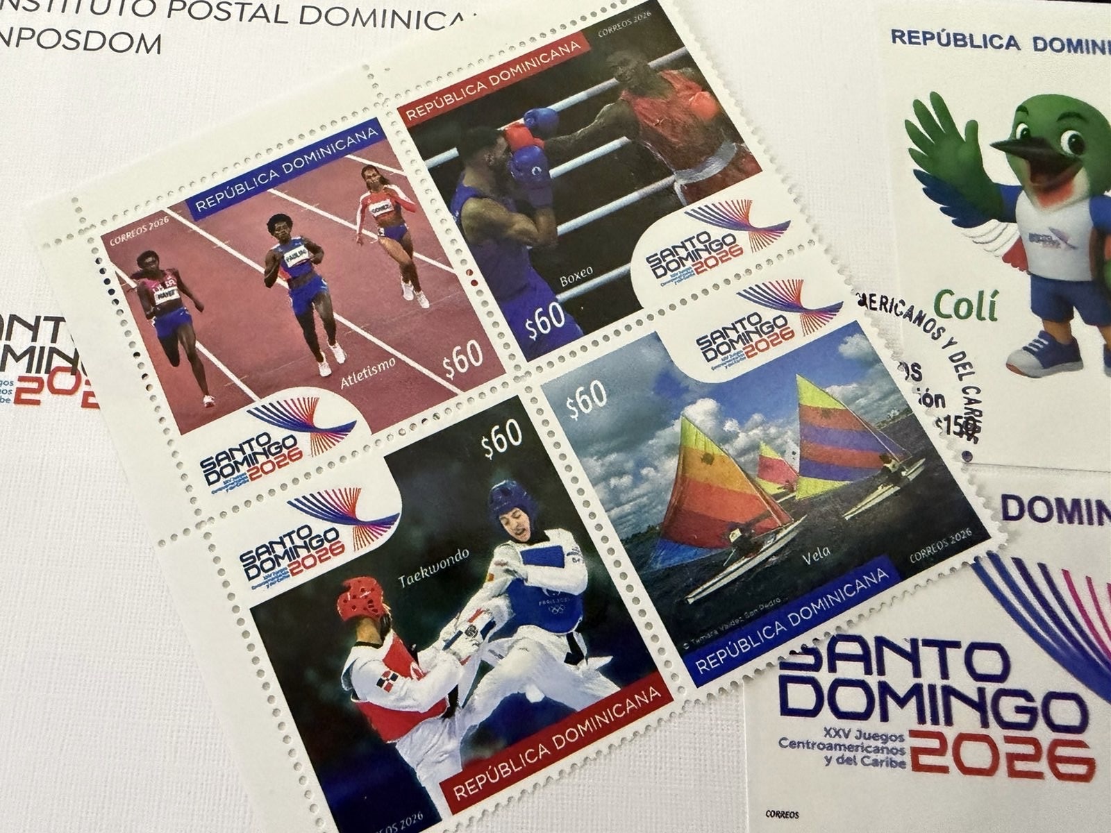 Inposdom presenta emisión postal por los JCC