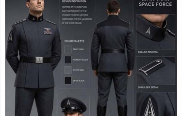 Trump presenta concepto de uniforme espacial y genera comparaciones con la estética nazi
