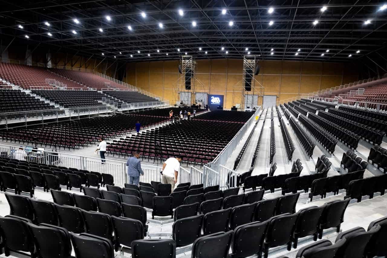 Arena Santo Domingo se prepara para recibir hasta 13 mil personas en grandes espectáculos