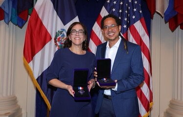 AMCHAMDR reconoce en Washington las trayectorias de Leonor Corsino e Isaías Alberto Reyes